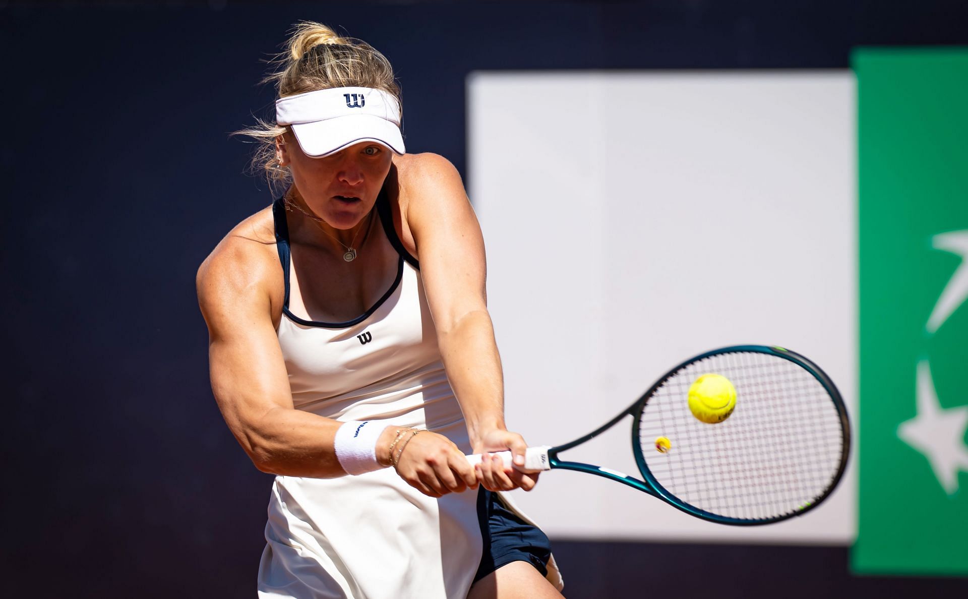 Stearns in action at the 2025 Italian Open (Source: Getty)